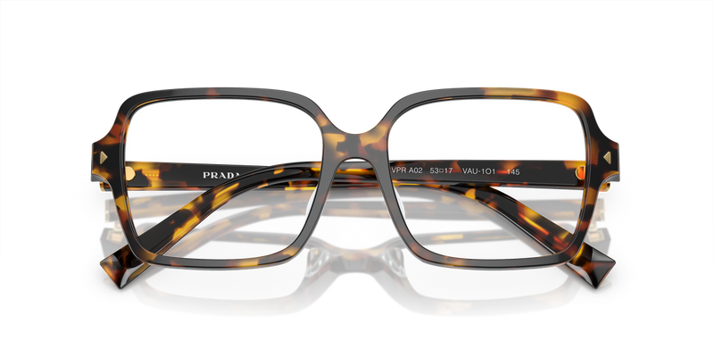 Prada PR A02V in Havana Clear / Demo Lens (VAU1O1) - Alternate View