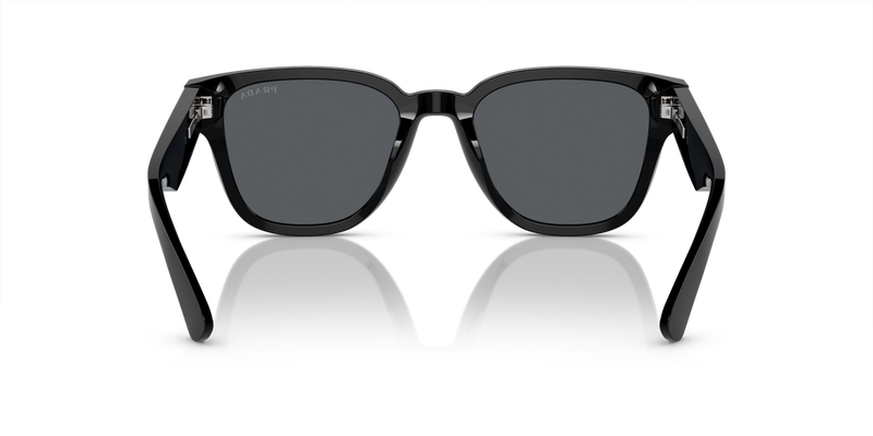 Prada PR A04S in Black / Blue Vintage (16K07T) - Temple Detail