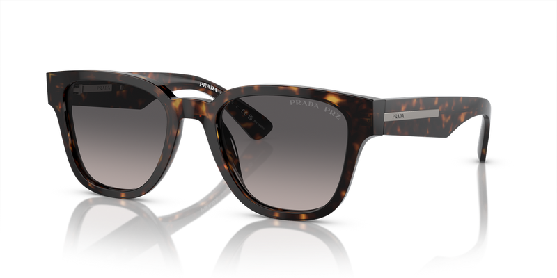 Prada PR A04S in Tortoise / Polarized Grey Gradient (19J09G) - Alternate View
