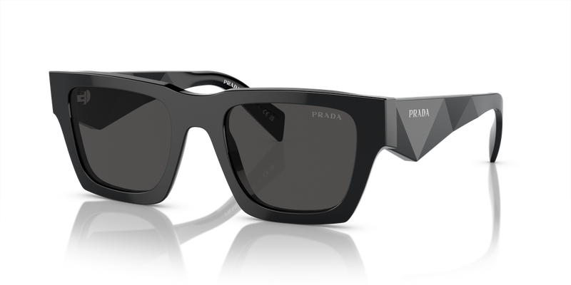 Prada PR A06SF in Black / Dark Grey (16K08Z) - Front View