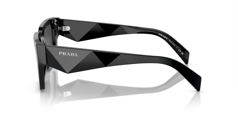 Prada PR A06SF in Black / Dark Grey (16K08Z) - Back View