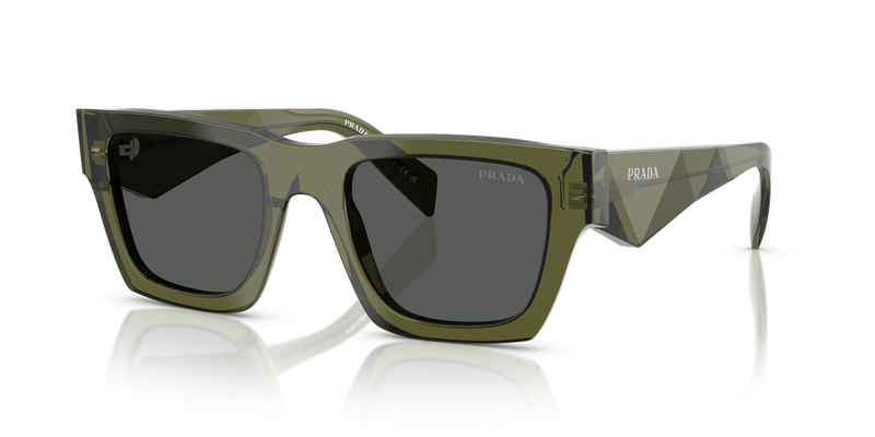 Prada PR A06SF in Transparent Military / Dark Grey (25A40L) - Alternate View