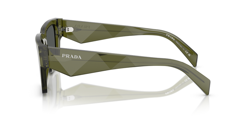 Prada PR A06SF in Transparent Military / Dark Grey (25A40L) - Alternate View