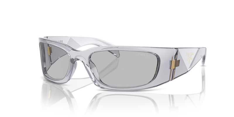 Prada PR A14S in Transparent Grey - Front View