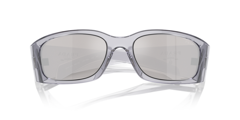Prada PR A19S in Transparent Grey - Side View