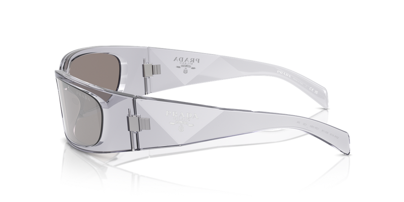 Prada PR A19S in Transparent Grey - Back View