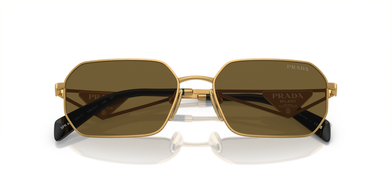 Prada PR A51S in Matte Gold - Side View