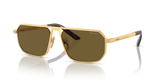 Matte Gold / Dark Brown (1BK01T)