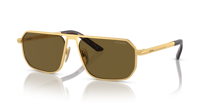 Prada PR A53S in Matte Gold - Front View