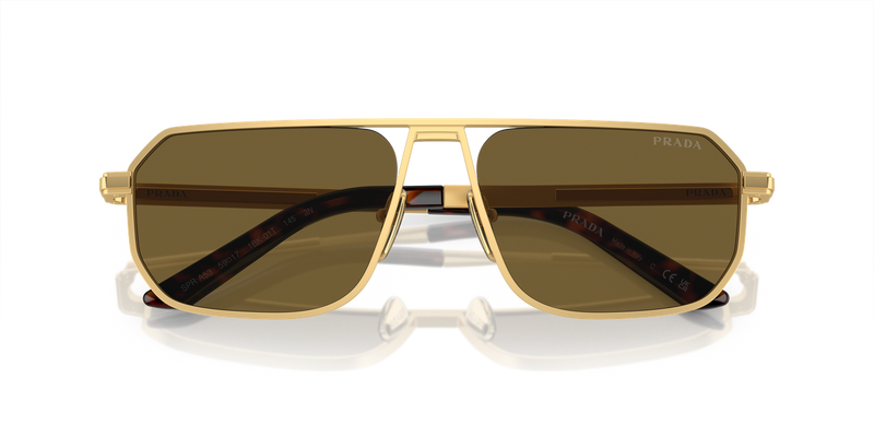 Prada PR A53S in Matte Gold - Side View