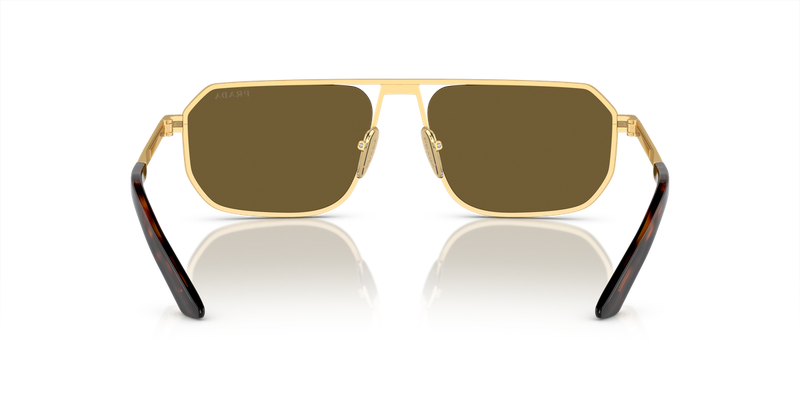 Prada PR A53S in Matte Gold - Temple Detail