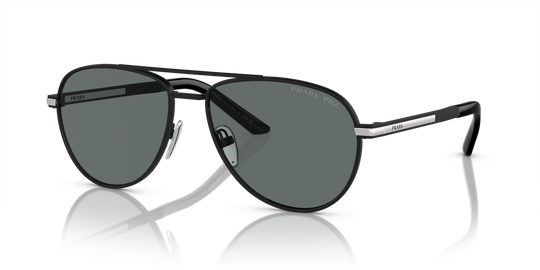 Prada PR A54S - Matte Black / Dark Grey Polarized (1BO5Z1)