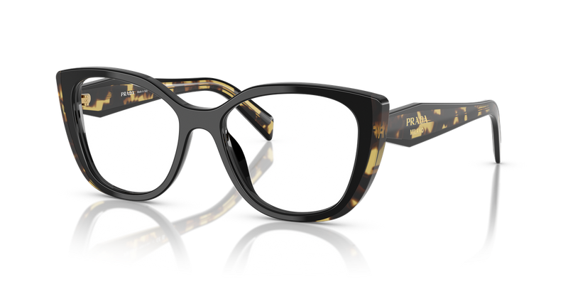 Prada PR B04VF in Black/Medium Tortoise / Demo Lens (3891O1) - Alternate View