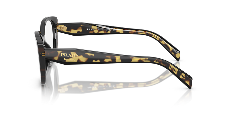 Prada PR B04VF in Black/Medium Tortoise / Demo Lens (3891O1) - Alternate View