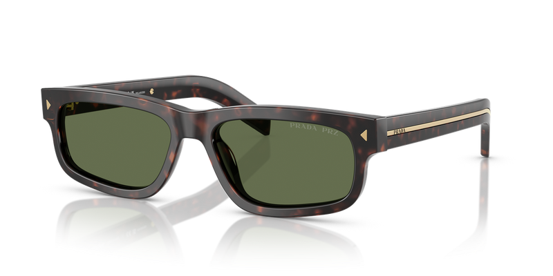 Prada PR B11S in Root Tortoise / Polarized Green (17N20G) - Alternate View