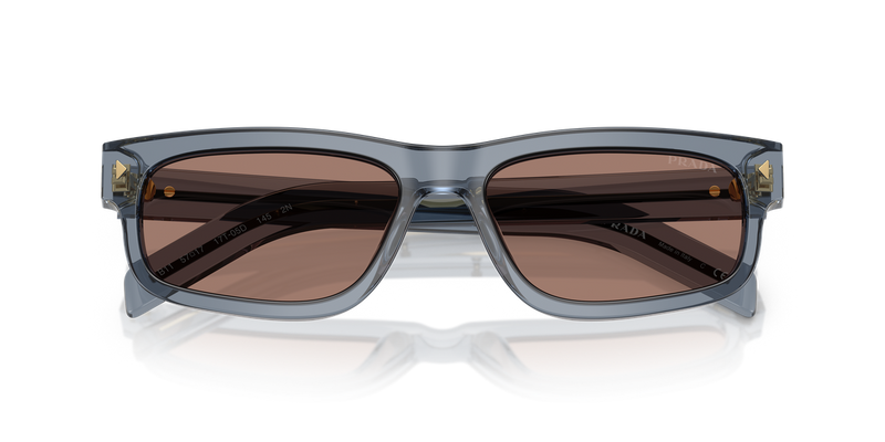 Prada PR B11S in Transparent Ocean / Brown Mirror Internal Grey (17T05D) - Alternate View