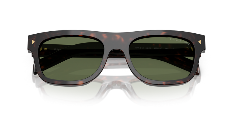 Prada PR B12S in Root Tortoise / Polarized Green (17N20G) - Alternate View
