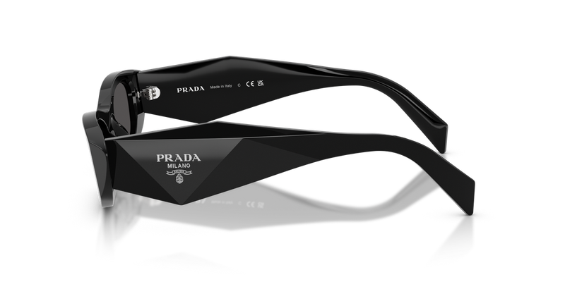 Prada PR B16S in Black / Dark Grey (16K08Z) - Back View