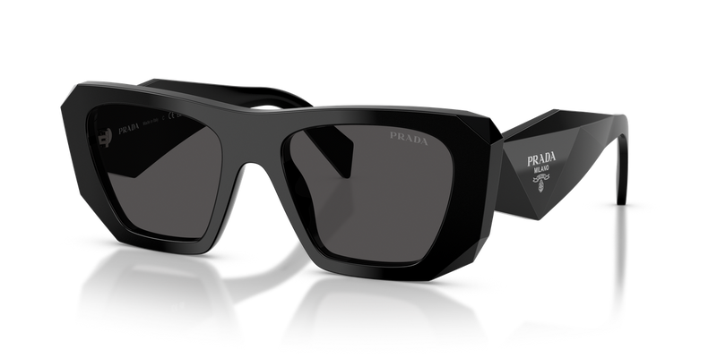 Prada PR B18S in Black / Dark Grey (16K08Z) - Front View