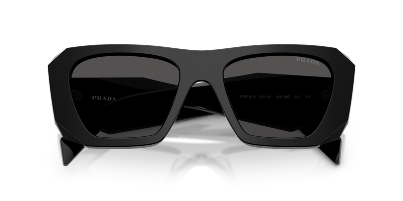 Prada PR B18S in Black / Dark Grey (16K08Z) - Side View