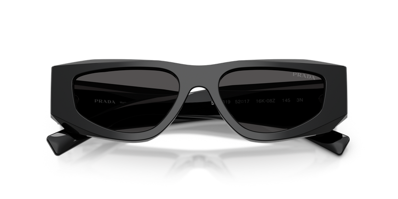 Prada PR B19S in Black / Dark Grey (16K08Z) - Side View