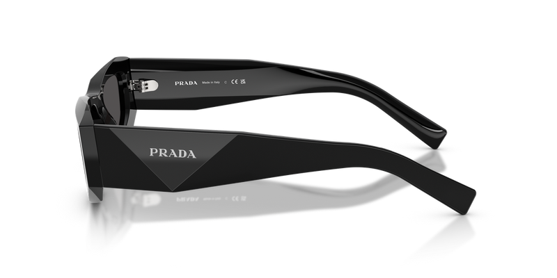 Prada PR B19S in Black / Dark Grey (16K08Z) - Back View