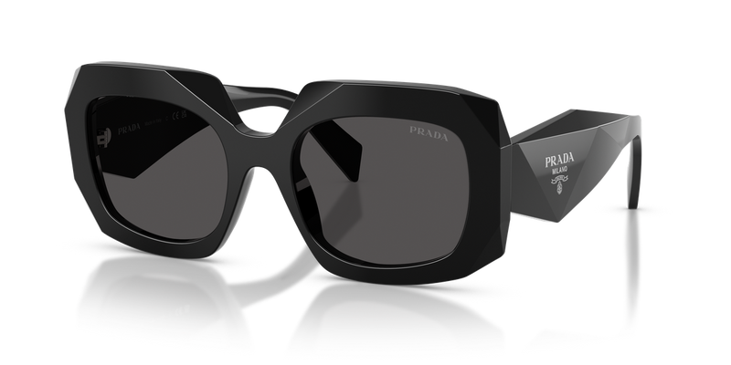 Prada PR B23S in Black / Dark Grey (16K08Z) - Front View