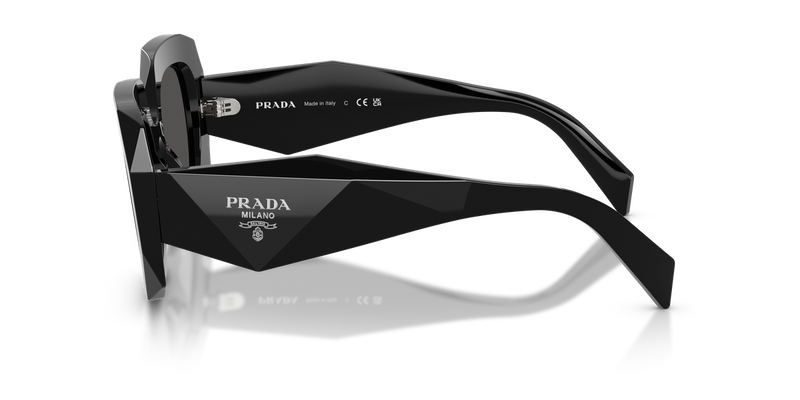 Prada PR B23S in Black / Dark Grey (16K08Z) - Back View
