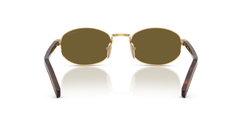 Prada PR B53S in Gold / Dark Brown (5AK09Z) - Alternate View