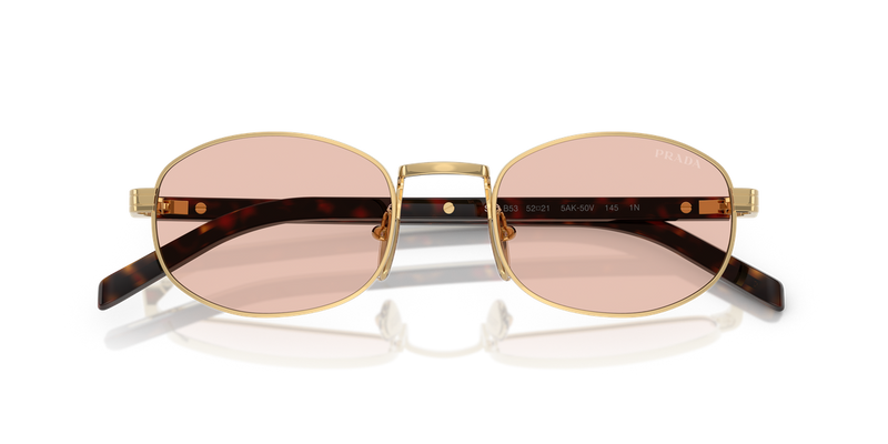 Prada PR B53S in Gold / Pink (5AK50V) - Side View