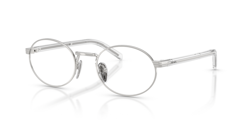 Prada PR B55V in Silver / Demo Lens (1BC1O1) - Alternate View
