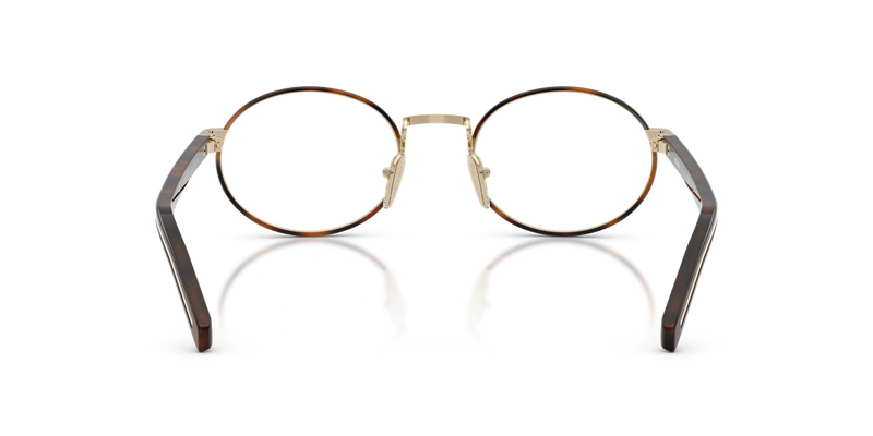 Prada PR B55V in Pale Gold/Juniper Tortoise / Demo Lens (20L1O1) - Temple Detail