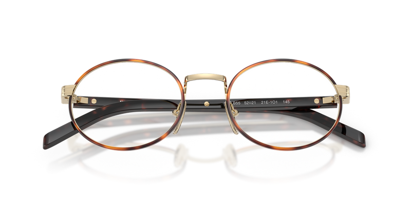 Prada PR B55V in Pale Gold/Root Tortoise / Demo Lens (21E1O1) - Alternate View