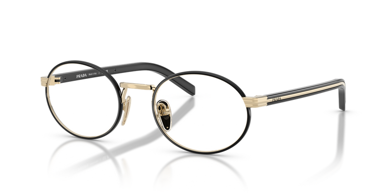 Prada PR B55V in Pale Gold/Black / Demo Lens (AAV1O1) - Alternate View