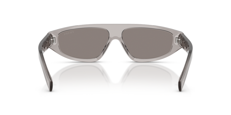 Prada PR C02S in Grey Transparent / Dark Grey (10J80Q) - Temple Detail