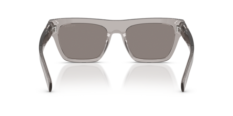 Prada PR C03S in Grey Transparent / Dark Grey (10J80Q) - Temple Detail