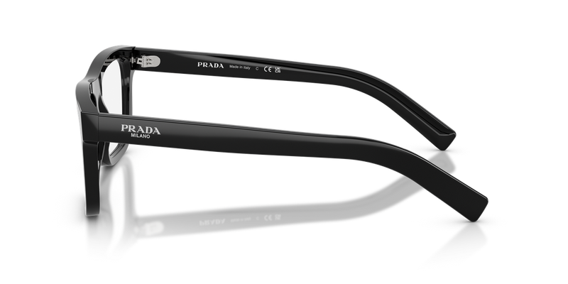 Prada PR C03V in Black / Demo Lens (16K1O1) - Back View