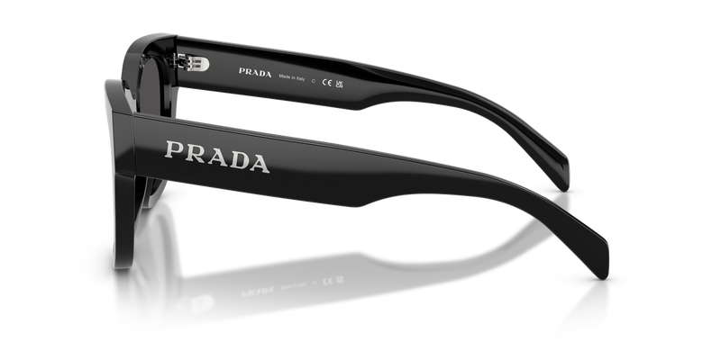Prada PR C04S in Black / Dark Grey (16K08Z) - Back View