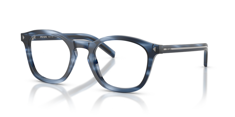 Prada PR C04V in Striped Blue / Demo Lens (26F1O1) - Alternate View