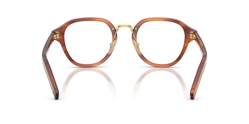 Prada PR C05V in Striped Cognac / Demo Lens (27F1O1) - Alternate View