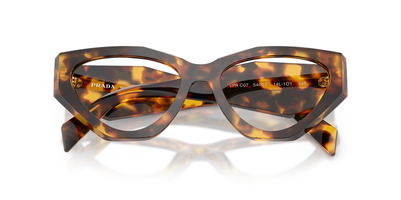 Prada PR C07V in Honey Tortoise / Demo Lens (14L1O1) - Side View