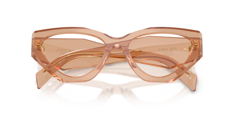 Prada PR C07V in Transparent Chocolate / Demo Lens (20H1O1) - Alternate View