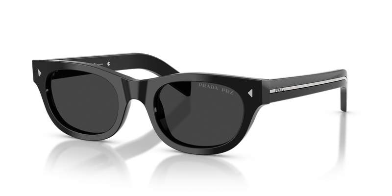 Prada PR C09S in Black / Black Polarized (16K08G) - Front View