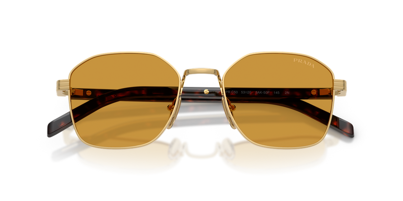 Prada PR C50S in Gold / Dark Honey (5AK50P) - Alternate View