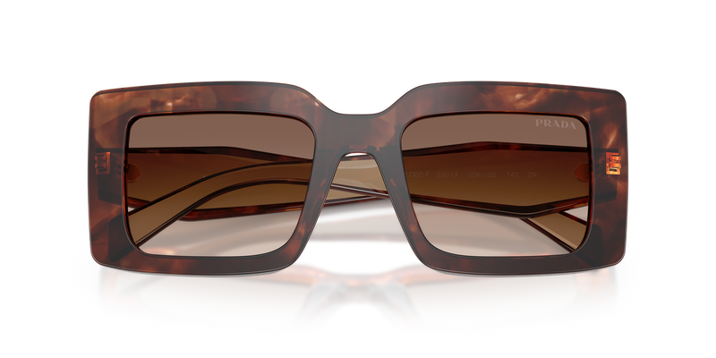 Prada PR D01SF in Caramel Tortoise / Brown Gradient (00K10S) - Side View