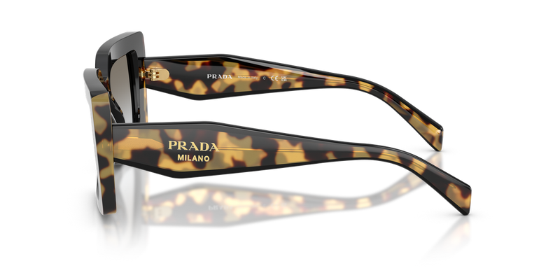 Prada PR D01S in Black/Medium Tortoise / Grey Gradient (0CD80L) - Alternate View