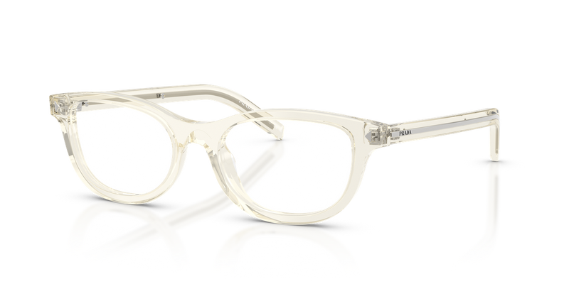 Prada PR D01VU in Transparent Champagne / Demo Lens (12X1O1) - Front View