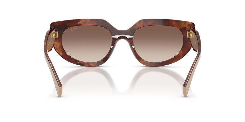 Prada PR D02S in Caramel Tortoise / Brown Gradient (00K10S) - Temple Detail