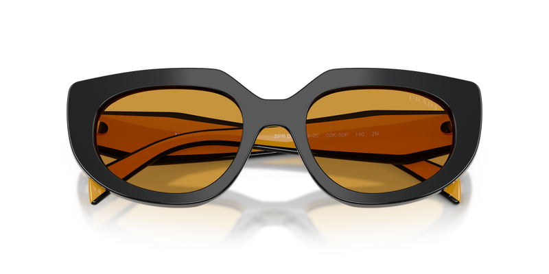 Prada PR D02S in Black / Dark Honey (02K50P) - Alternate View