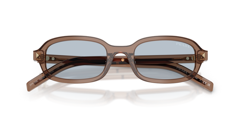 Prada PR D06S in Transparent Clay / Blue/Grey (28I30W) - Alternate View